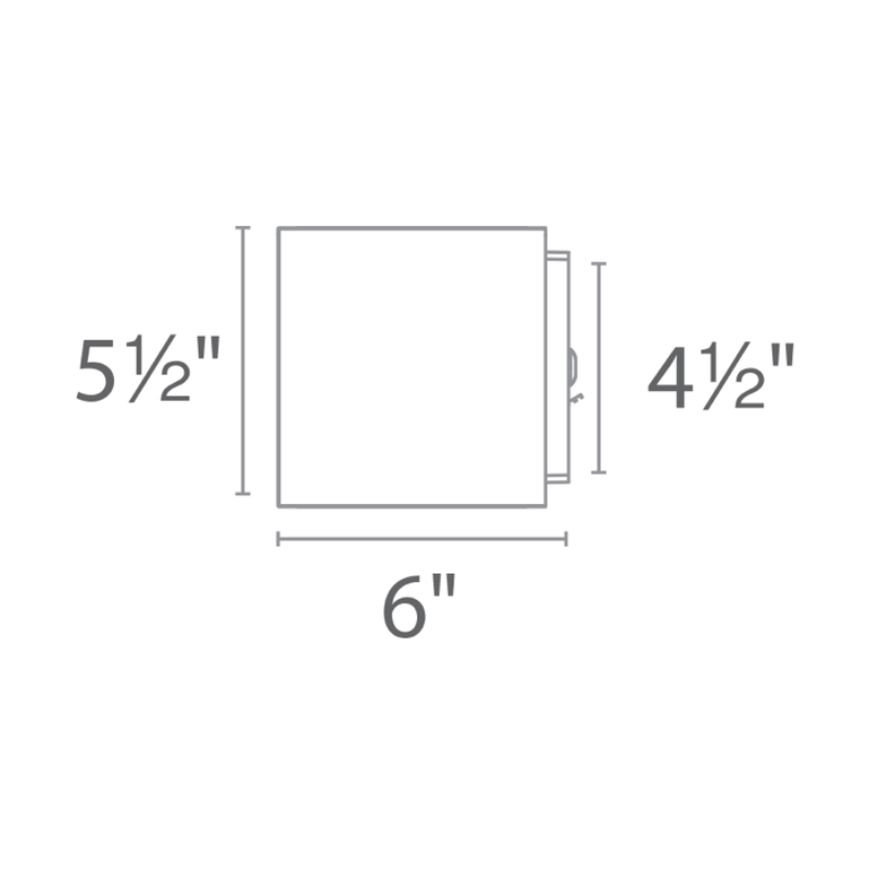 The Bloc Up/Downlight from Modern Forms dimensions.