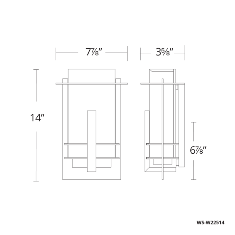 The Kyoto from Modern Forms dimensions.