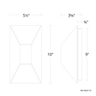 The 10 inch Maglev from Modern Forms dimensions.