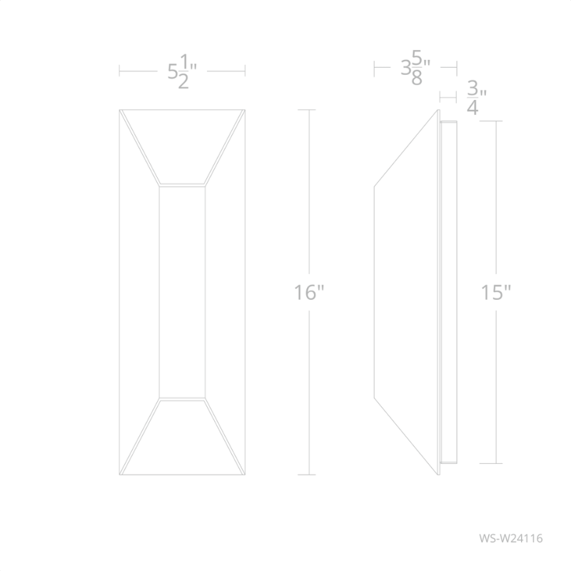 The 16 inch Maglev from Modern Forms dimensions.