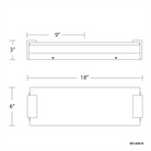 The 18 inch Quarry from Modern Forms dimensions.