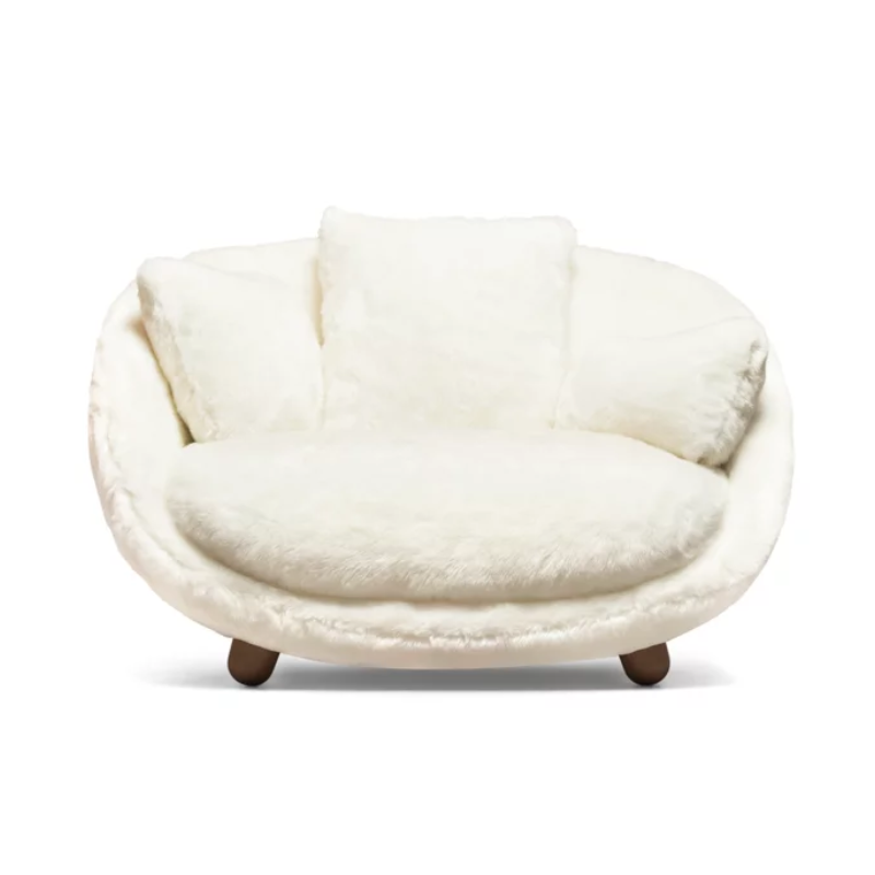 The Love Sofa from Moooi in Signature Plush Artic Fox.