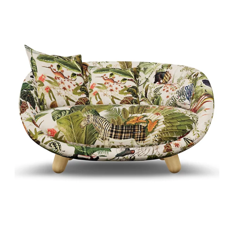 The Love Sofa from Moooi in The Menagerie of Extinct Animals Velvet Ivory.