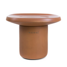 The Obon Table from Moooi square high size in terracotta.