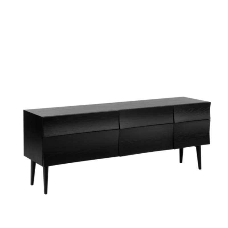 The Reflect Sideboard from Muuto large size black color.