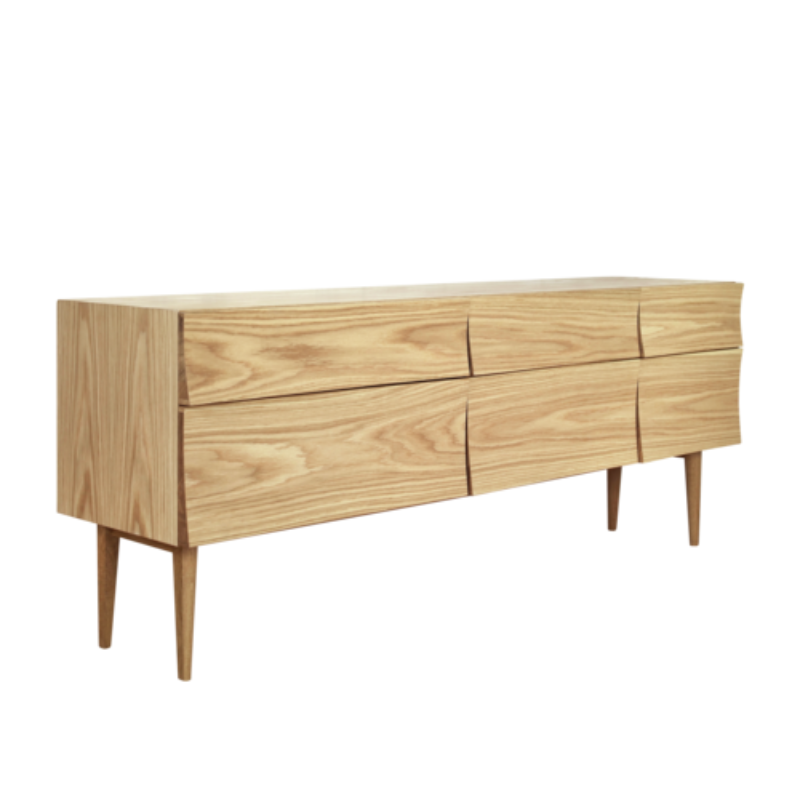 The Reflect Sideboard from Muuto large size oiled oak color.