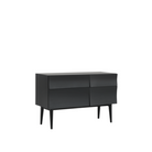 The Reflect Sideboard from Muuto small size black color.