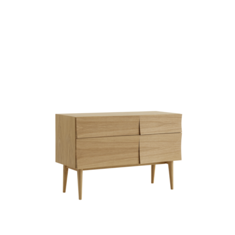 The Reflect Sideboard from Muuto small size oiled oak color.