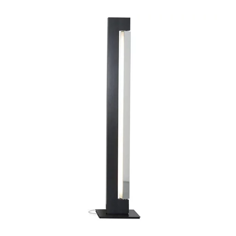 The Ara Floor Lamp from Nemo in anthracite and polished aluminum.