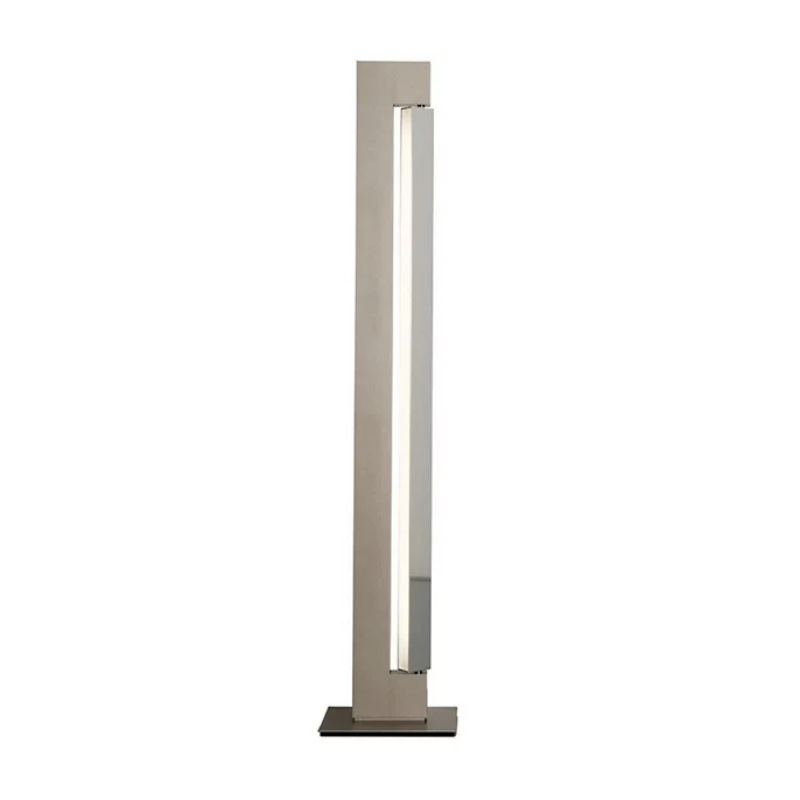 The Ara Floor Lamp from Nemo in champagne and polished aluminum.