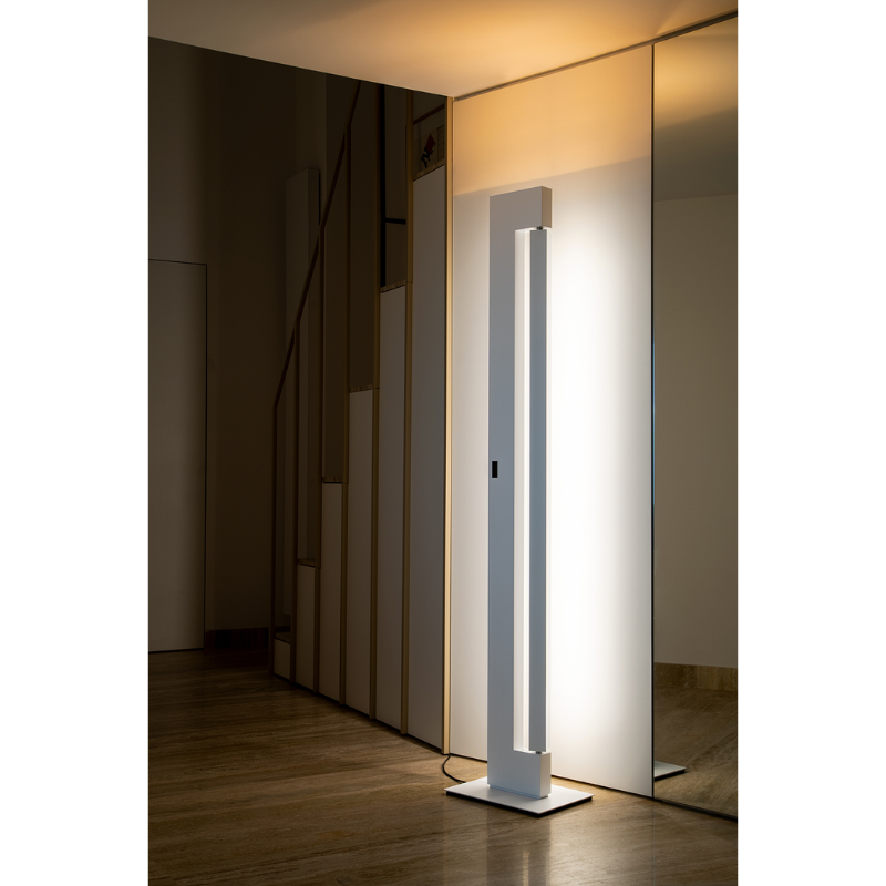 The Ara Floor Lamp from Nemo in a hallway.