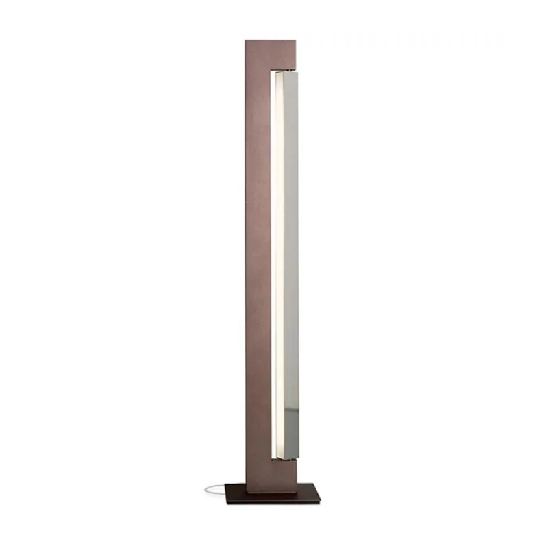 The Ara Floor Lamp from Nemo in moka and polished aluminum.