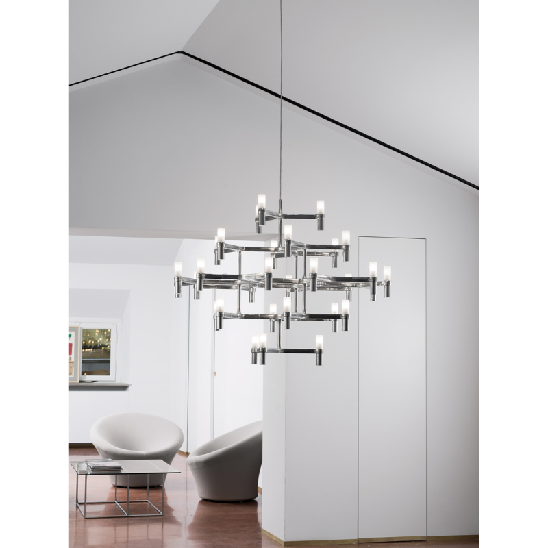 The Crown Major Chandelier from Nemo in a family space.