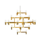 The Crown Major Chandelier from Nemo in gold.