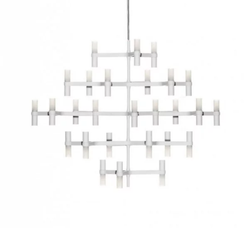 The Crown Major Chandelier from Nemo in white.