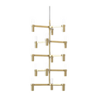 The Crown Multi Chandelier from Nemo in gold paint.