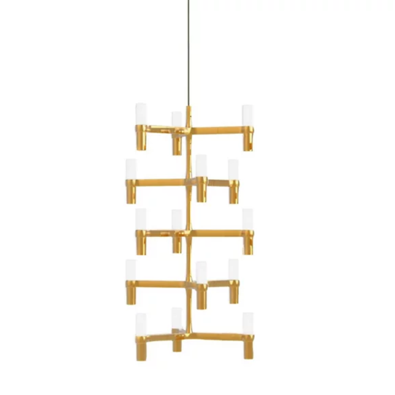 The Crown Multi Chandelier from Nemo gold plated.