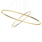 The Ellisse Double Mega Pendant from Nemo in gold.