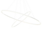 The Ellisse Double Mega Pendant from Nemo in white.