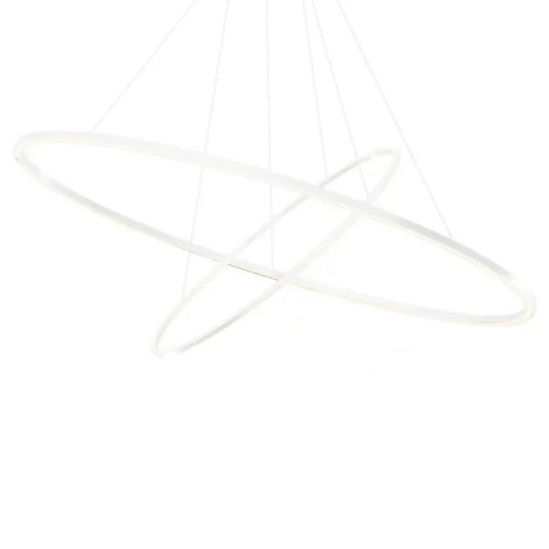 The Ellisse Double Mega Pendant from Nemo in white.