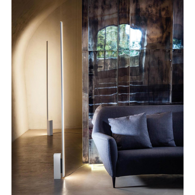 The Linescapes Floor Lamp from Nemo in a living room.