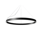 The Zirkol Circle Pendant Up and Downlight from Nemo 39.4 inch size in black.