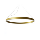 The Zirkol Circle Pendant Up and Downlight from Nemo 39.4 inch size in gold.