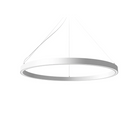 The Zirkol Circle Pendant Up and Downlight from Nemo 39.4 inch size in white.