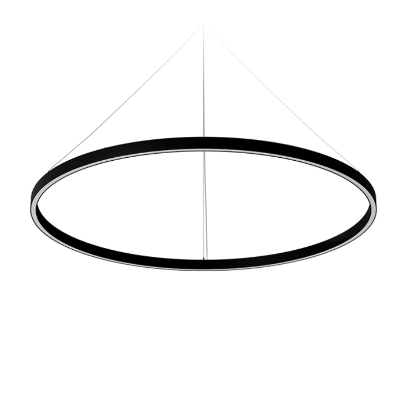 The Zirkol Circle Pendant from Nemo 59 inch size in black.