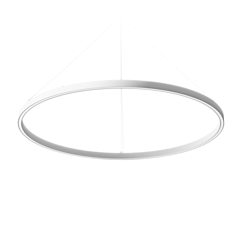 The Zirkol Circle Pendant from Nemo 59 inch size in white.