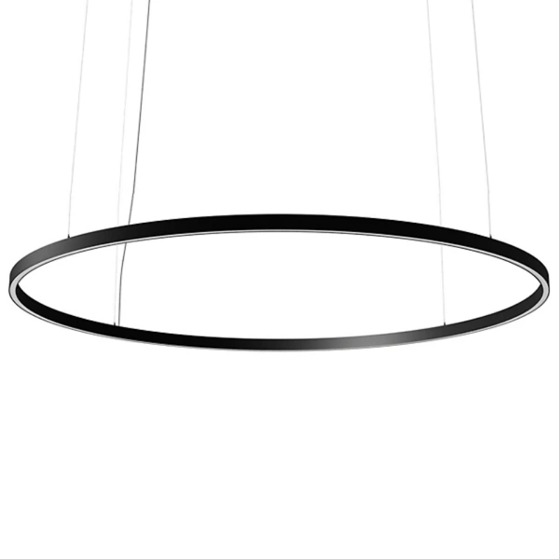 The Zirkol Circle Pendant from Nemo 78.7 inch size in black.