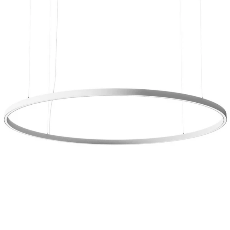 The Zirkol Circle Pendant from Nemo 78.7 inch size in white.