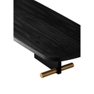 The Nova Coffee Table from Nomon in the black and brass finish.