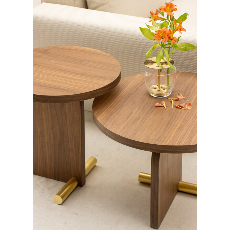 The Nova Side Table from Nomon in a lounge.