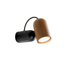 The Onfa Wall Lamp from Nomon with the walnut with graphite finish.