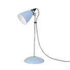 The Hector Dome Table Light from Original BTC in small, light blue color within a studio.