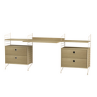 The Workspace Bundle C from String Furniture in oak and beige.