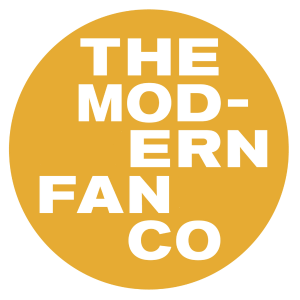 The logo for The Modern Fan Co (Modern Fan) featured on Illuminée’s brand page.