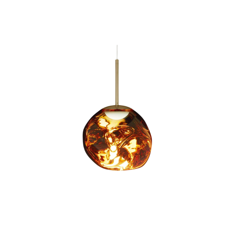 The Melt Mini Pendant from Tom Dixon in gold.