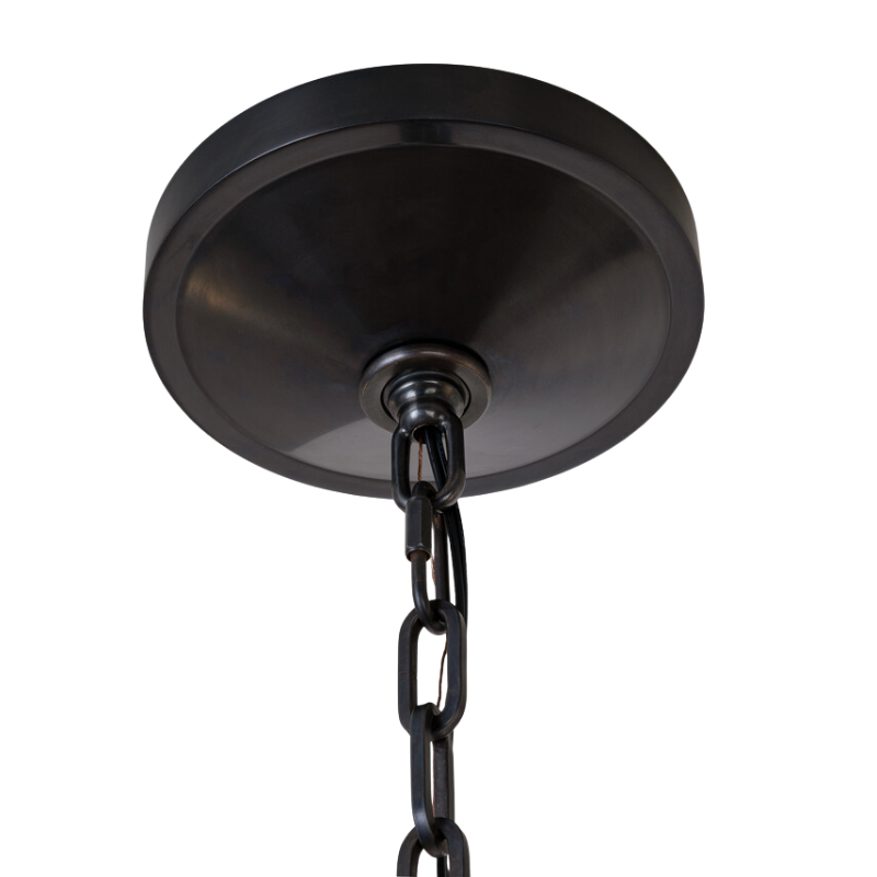 The Antigua Drum Chandelier from Visual Comfort & Co. canopy.