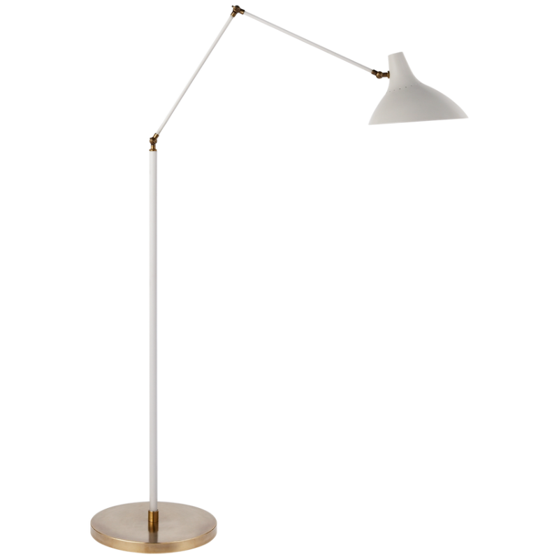 The Charlton Floor Lamp from Visual Comfort & Co in plaster white.