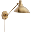 The Charlton Wall Light from Visual Comfort & Co in hand-rubbed antique brass.