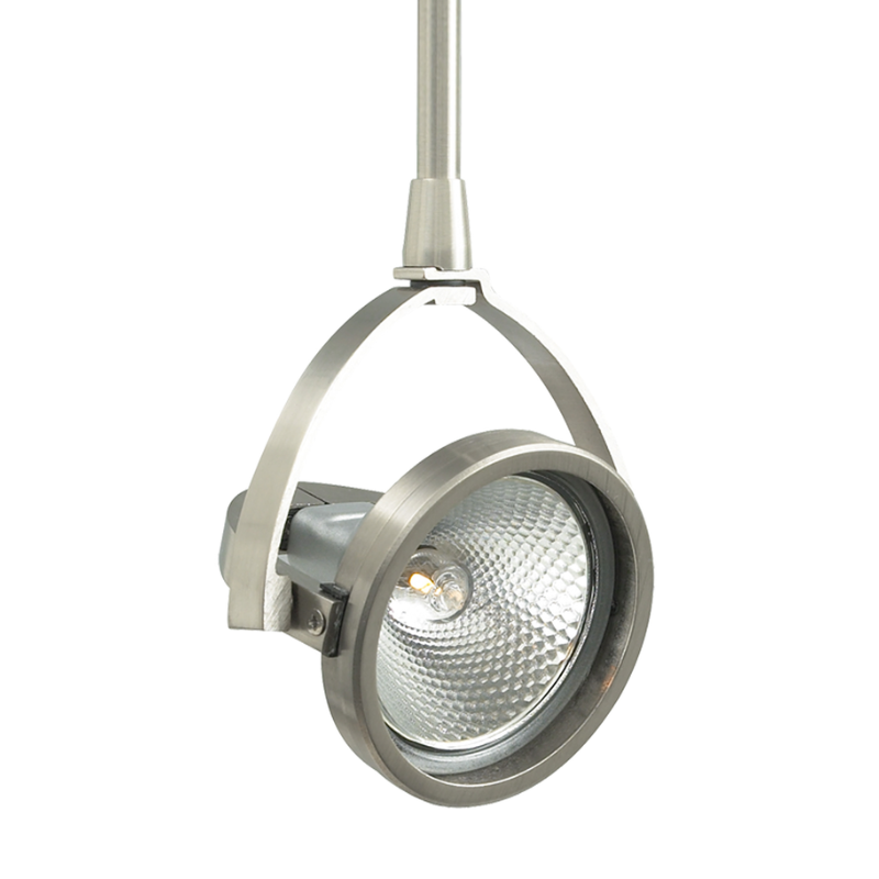 The John Head MonoPoint from Visual Comfort and Co in satin nickel.