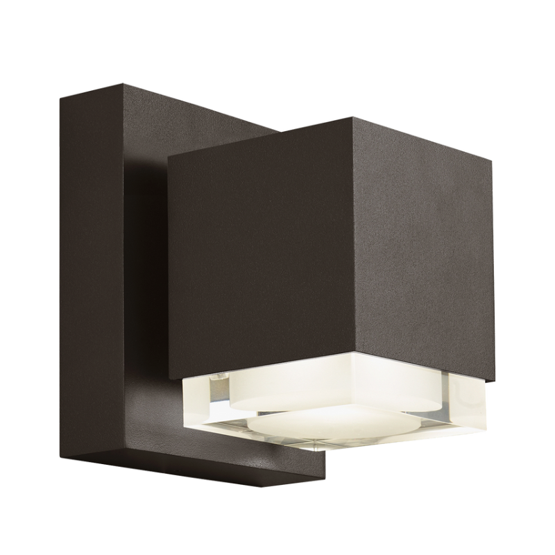 The 6 inch Voto Outdoor Wall Sconce from Visual Comfort and Co in bronze.