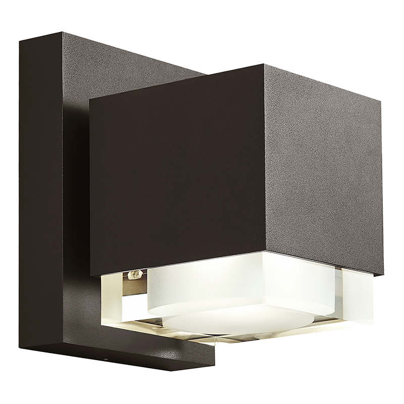 The 8 inch Voto Outdoor Wall Sconce from Visual Comfort and Co in bronze.