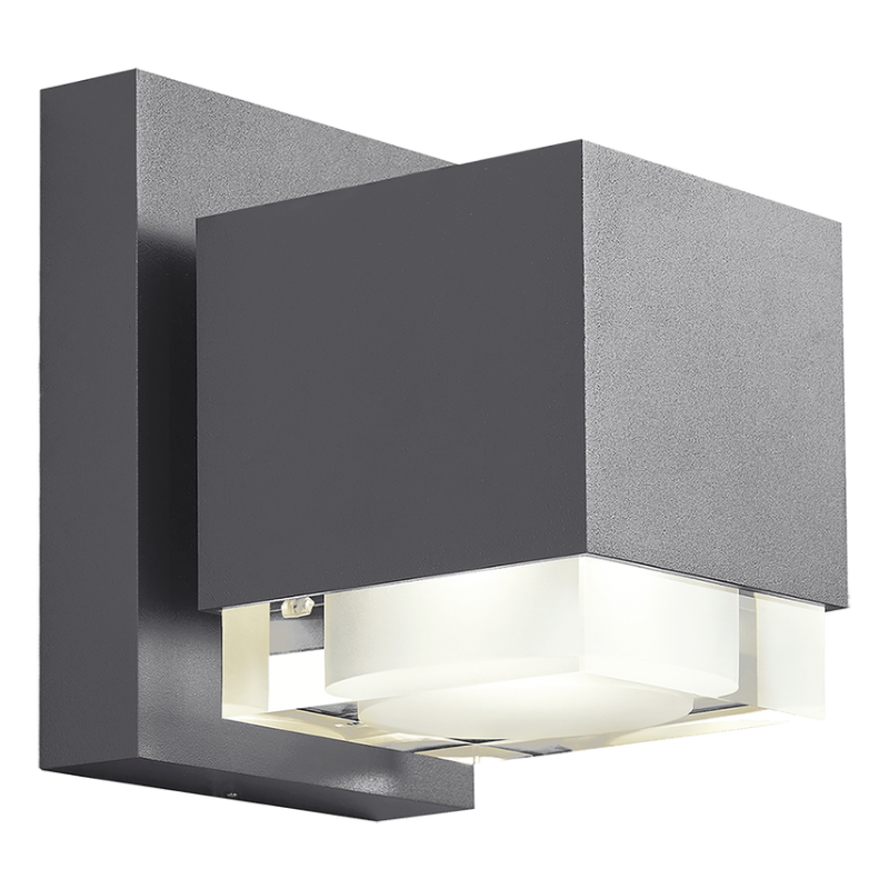 The 8 inch Voto Outdoor Wall Sconce from Visual Comfort and Co in charcoal.