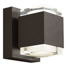 The 8 inch Voto Uplight and Downlight Outdoor Wall Sconce from Visual Comfort & Co in bronze.