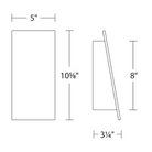 The Slant from WAC Lighting dimensions.