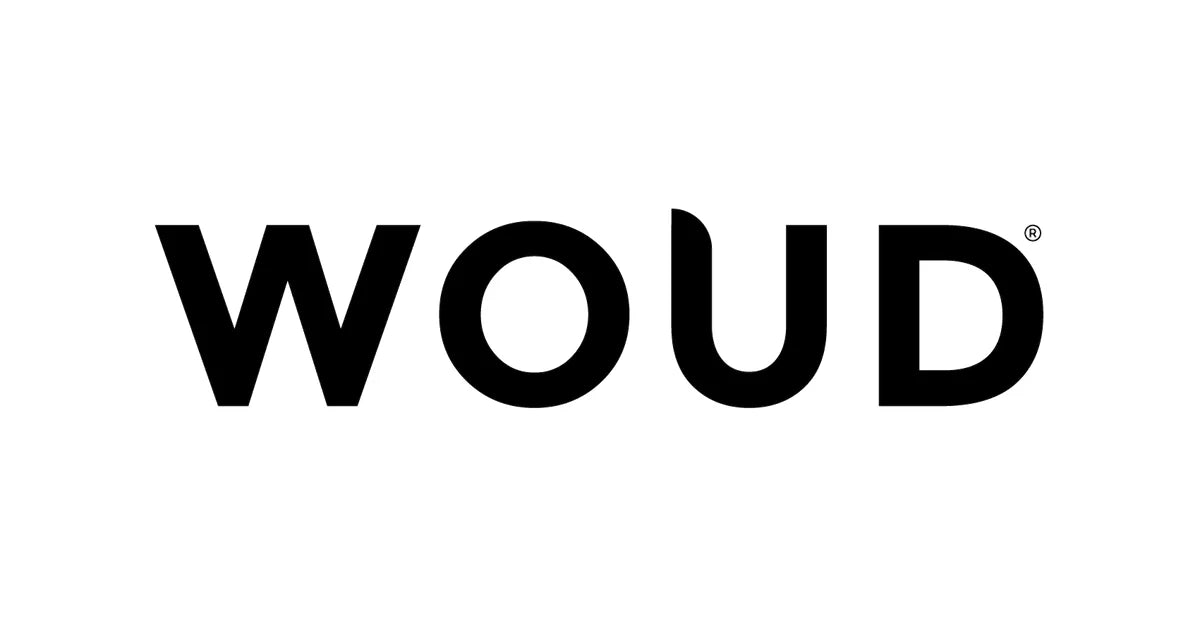 The logo for Woud featured on Illuminée’s brand page.