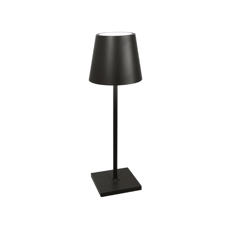 The Poldina Pro L Desk Lamp from Zafferano in black.